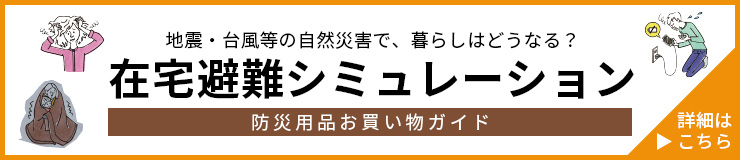 在宅避難シミュレーション「お買い物ガイド」